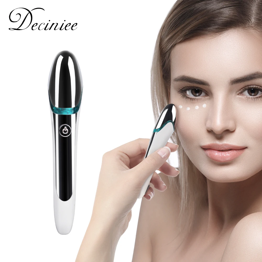 

Facial Eye Massager Pen with EMS Vibration for Reducing Dark Circles Puffy Anti-aging Anti-Wrinkle Eye Care Facial Massage Wand
