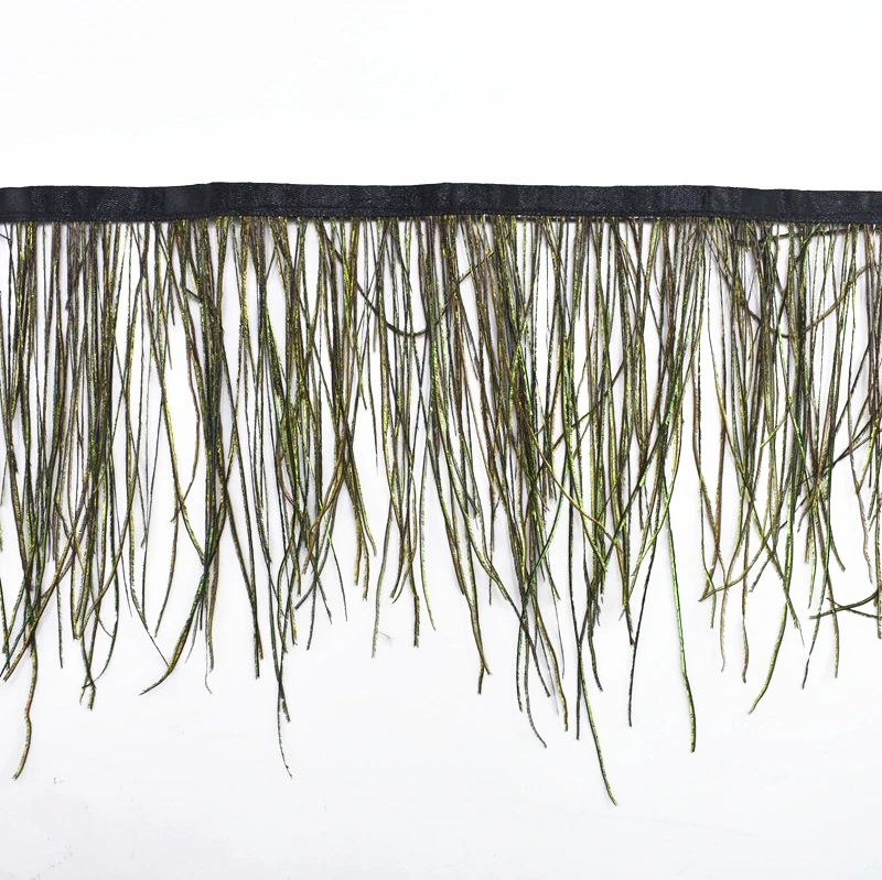 Перья павлина отделка с павлиньим глазом лента бахромой перья для рукоделия