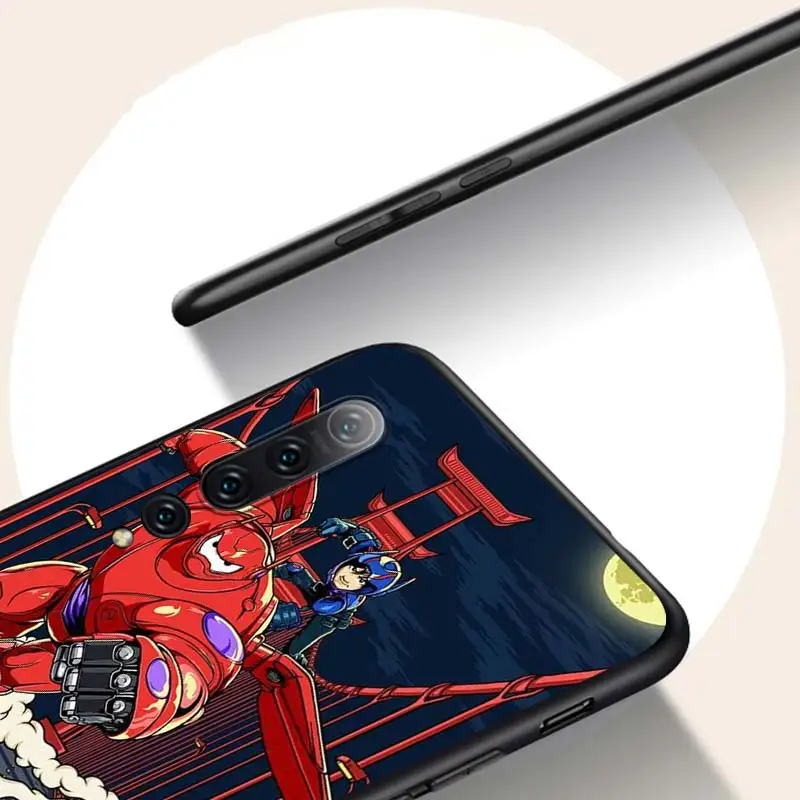

Silicone Black Cover Big Hero 6 Baymax For Xiaomi Mi 11i 11 10i 10T 10 9 9T 9 8 Note 10 Lite Pro Ultra 5G Phone Case