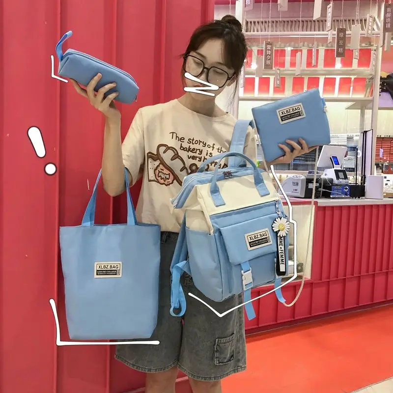 

Teen Girls School Bags for Teenage Student travel Backpack Women Book bag kawaii school backpack College High Schoolbag Female