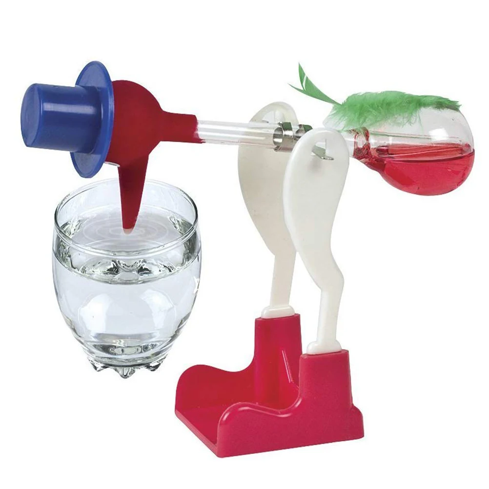 

Creative Non-Stop Liquid Drinking Glass Lucky Bird Duck Bobbing Magic Prank Toy Teach Them Physics Eco-Friendly And Safe