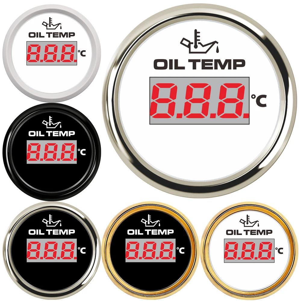 

Цифровой датчик температуры масла для лодки, яхты, 50-150 градусов Цельсия, 7 цветов подсветки