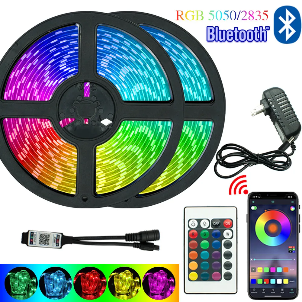 

Светодиодная лента с Bluetooth 5 м 7,5 м 10 м 15 м WIFI 5050 RGB 2835