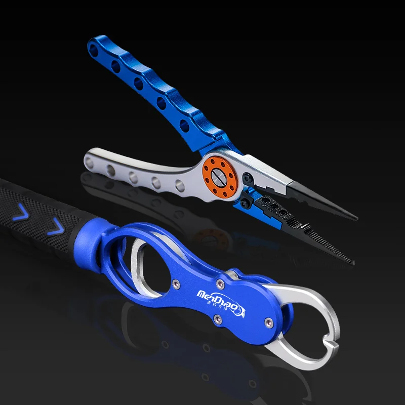 

Aluminum Alloy Fishing Pliers Lip Grip Set Fishing Tackle Hook Remover Cutter Line Split Ring Gripper Fishing Tools