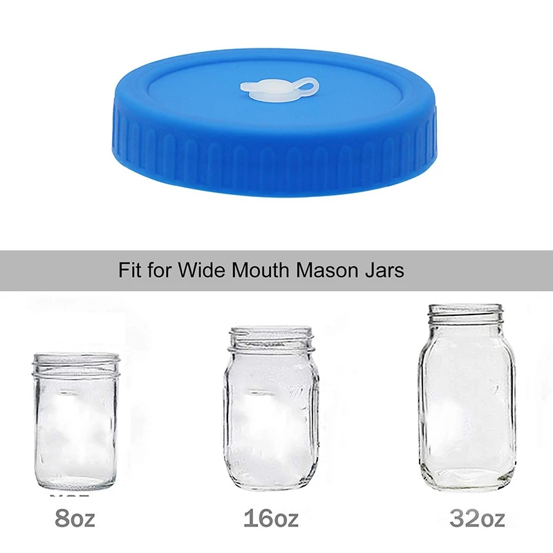 8 шт широкие рот завинчивающиеся крышки для стеклянных банок с соломенным