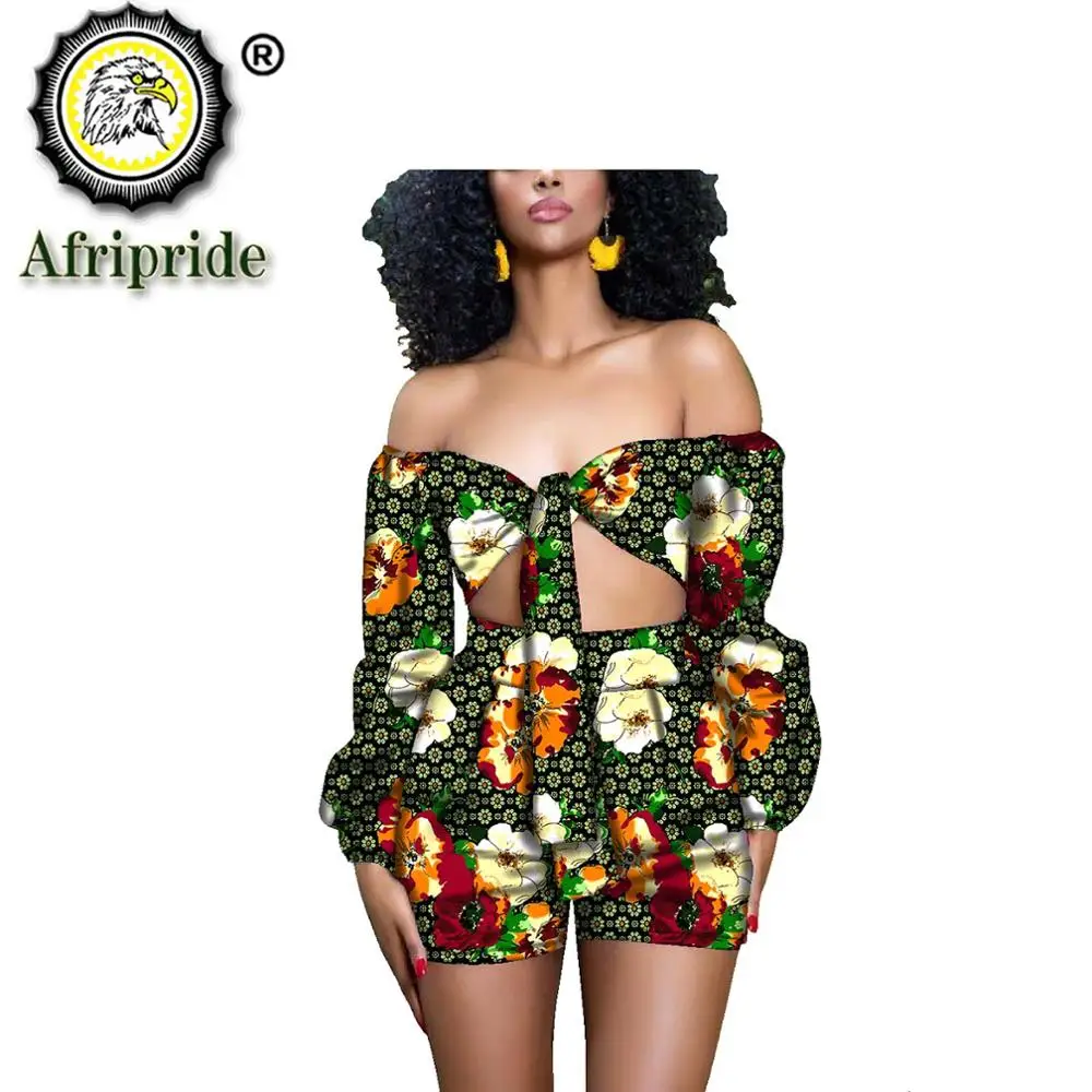 2020 в африканском стиле костюмы для женщин AFRIPRIDE с принтом из чистого хлопка без