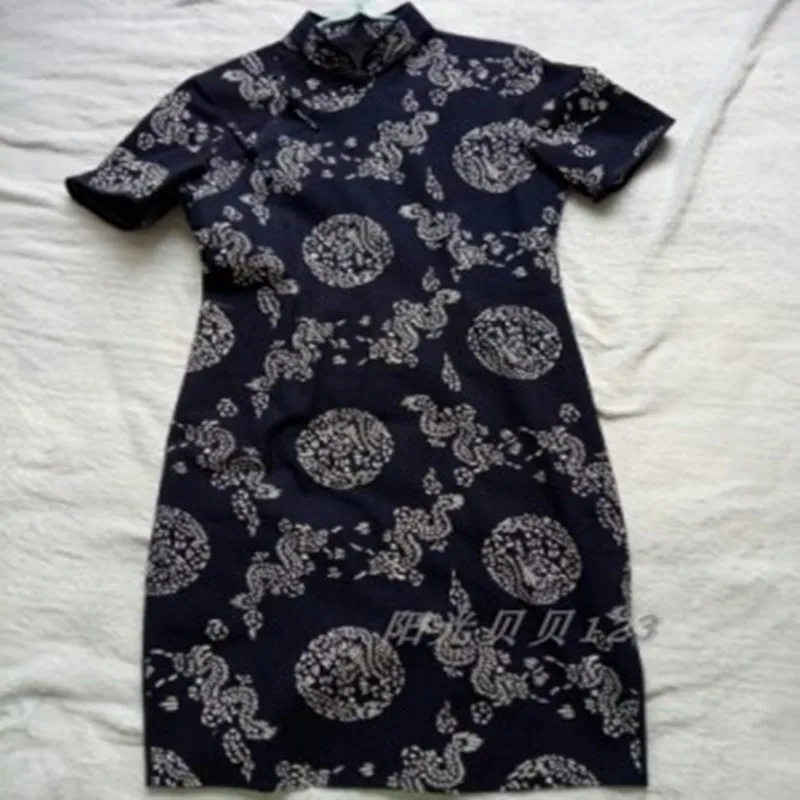 Двусторонняя батиковая ткань синего цвета ручной работы индиго темно-синего для