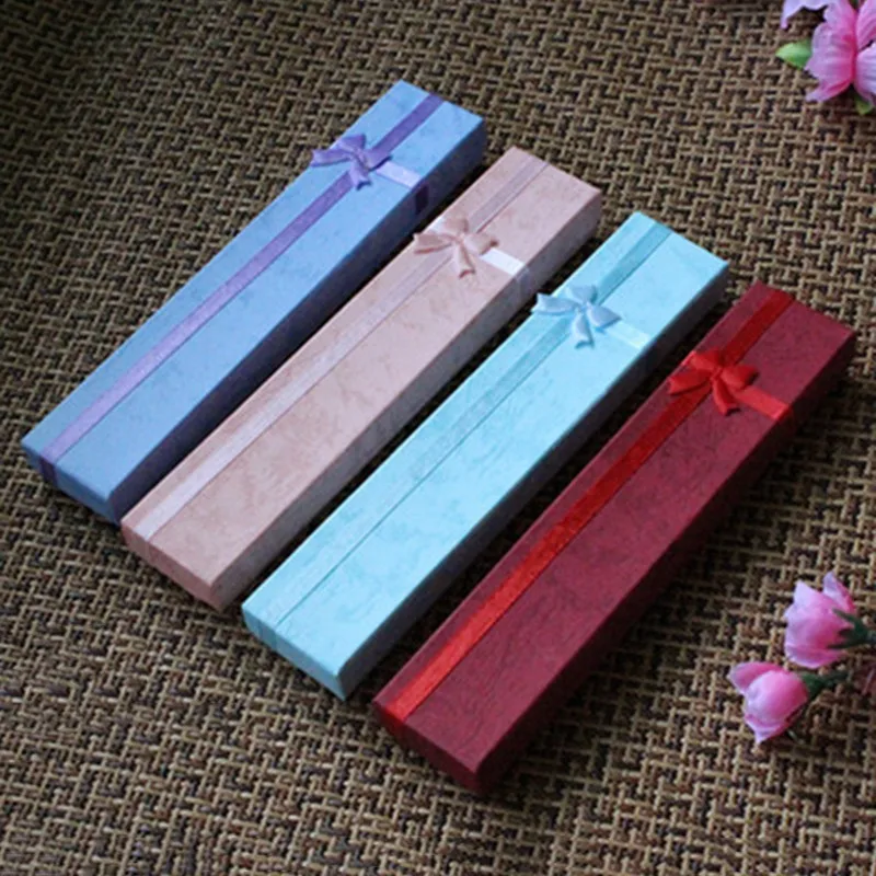 Шкатулка для браслета 1 шт. элегантный длинный бант ожерелья витрины чехол