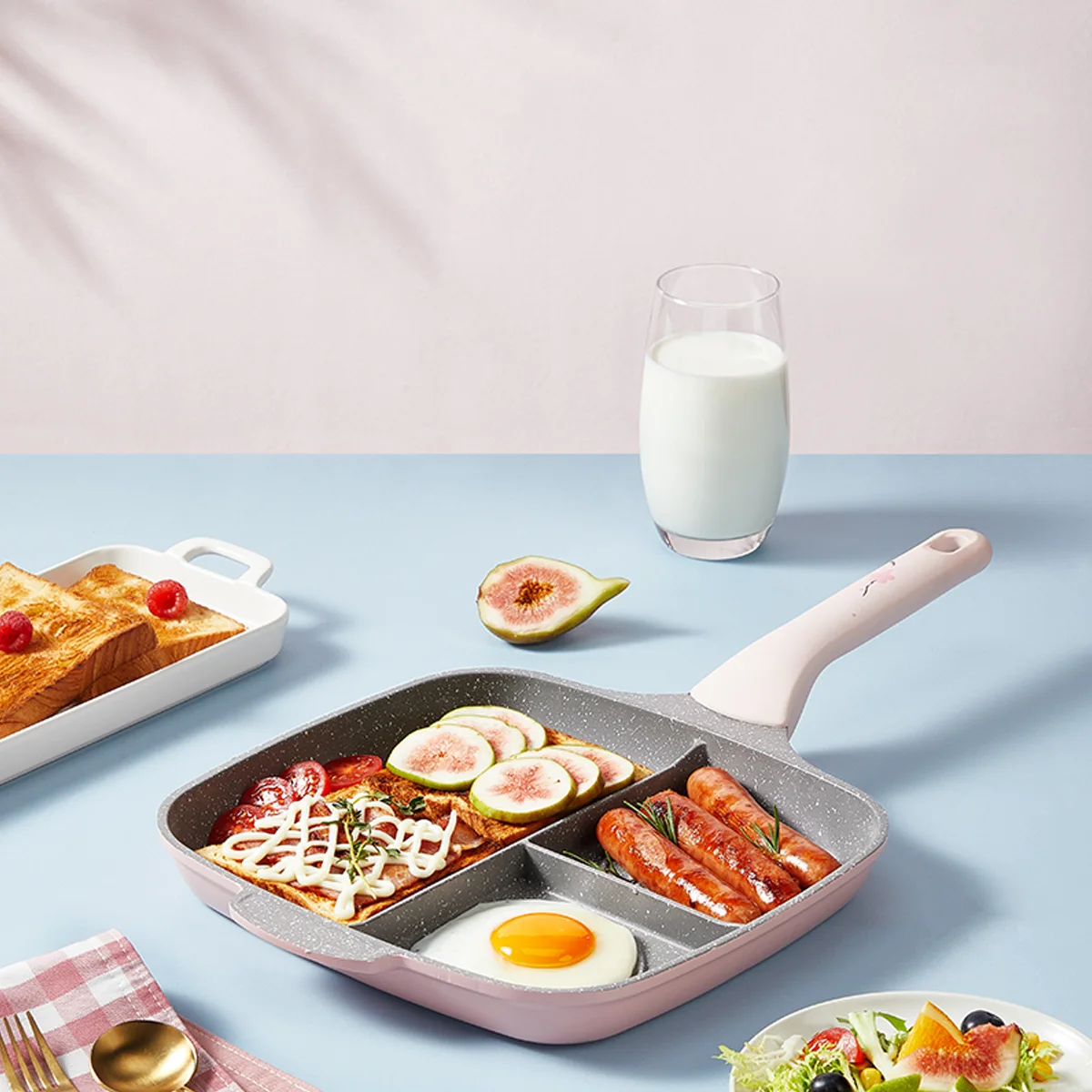 Антипригарная сковорода для завтрака COOKER KING сковорода-гриль