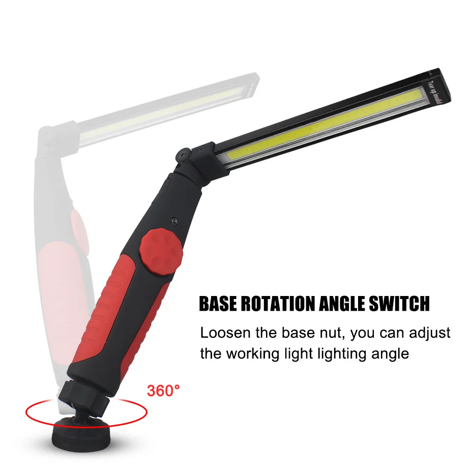 Портативный COB lampen industrieel USB Перезаряжаемый поворотный Рабочий светильник на 360 °