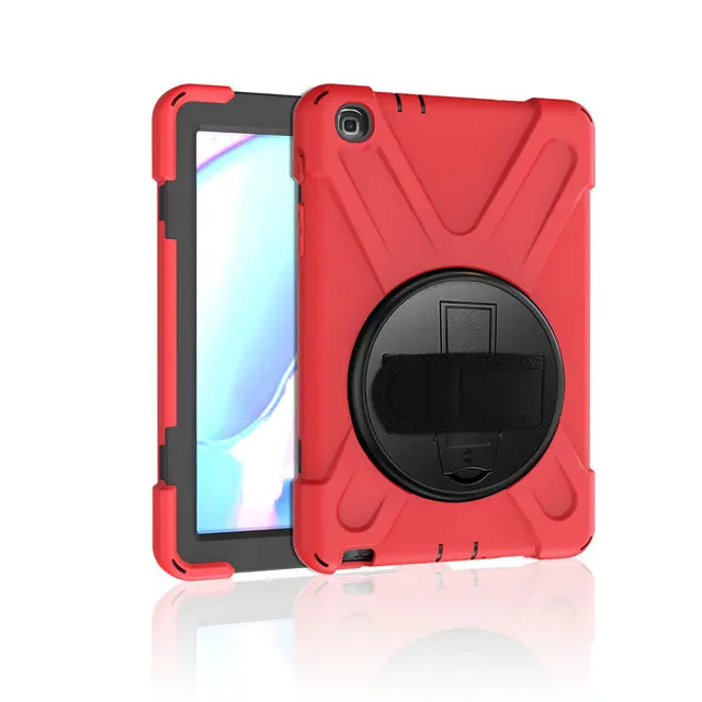 red IBuyiWin тяжелый наружный противоударный чехол для Samsung Galaxy Tab A 8,0 SM-P200 SM-P205 8," планшет Funda Capa чехол с ремешком - Цвет: red