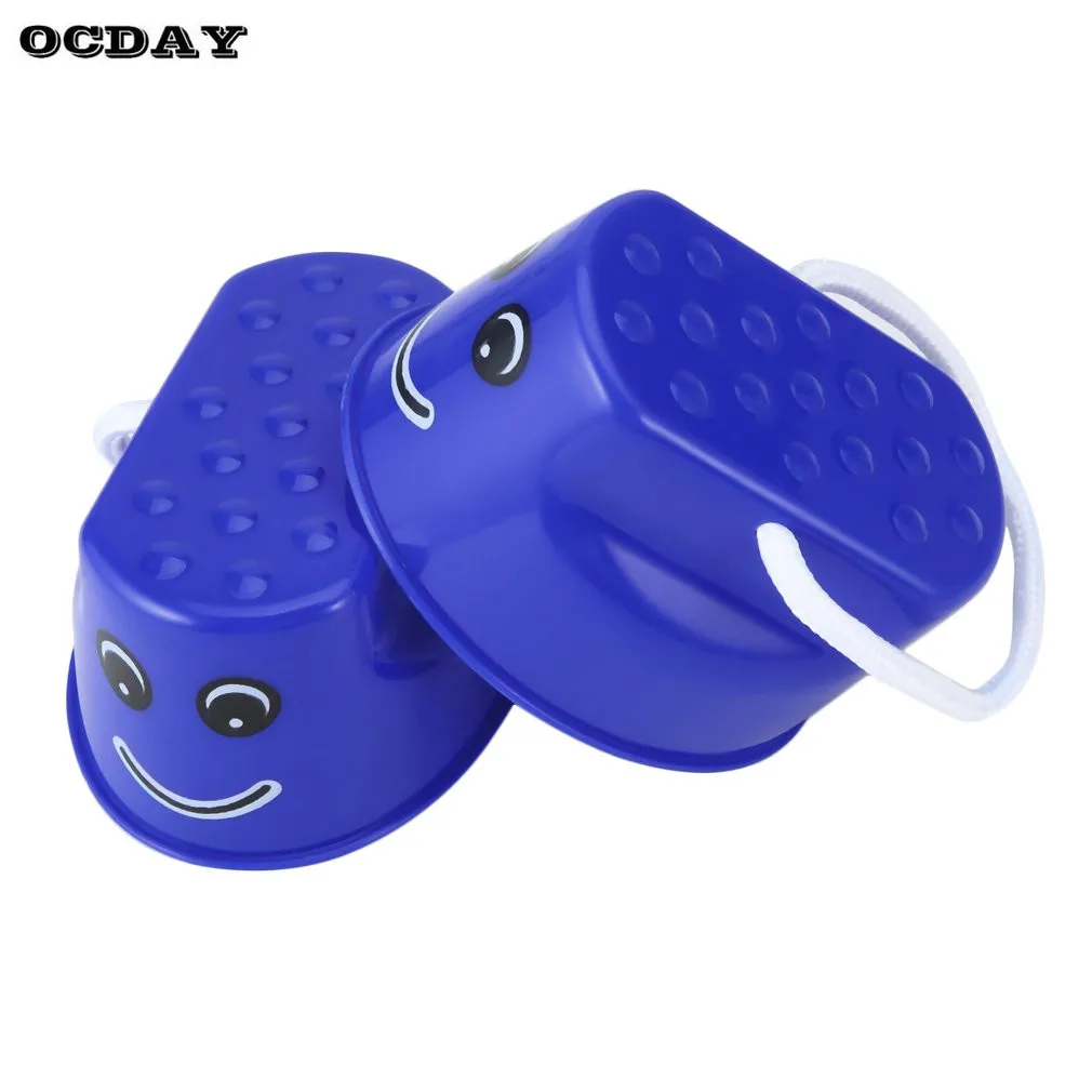 OCDAY, 7 цветов, 1 шт., Walk Stilt игрушка для прыжков, пластиковый узор с улыбающимся лицом, для детей, для активного отдыха, Спортивная тренировка баланса игрушка-лучший подарок