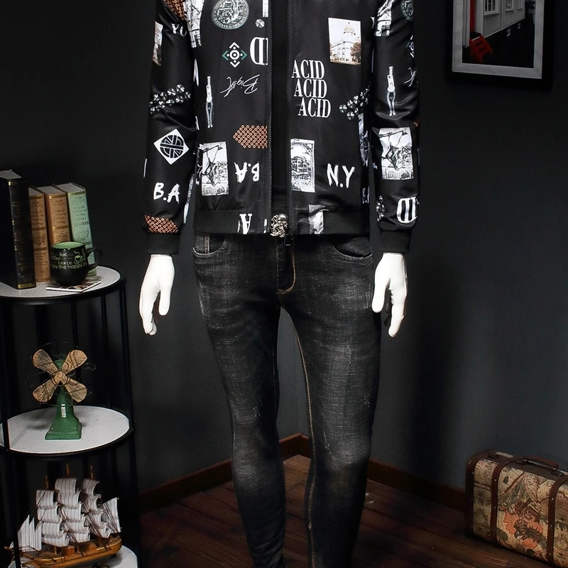 

club I Streetwear brought a coat, big size 5XL flower man in fall 2020