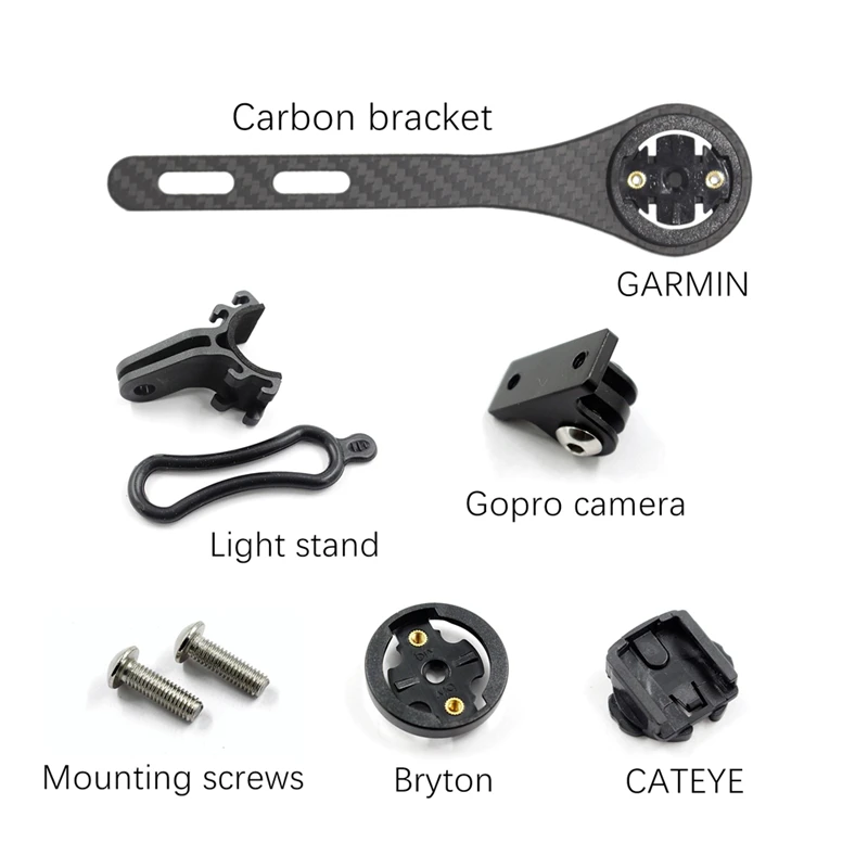 

Soporte de carbono para Bryton Cateye Garmin, para ordenador de bicicleta de montaña, Edge 200, 130, 520, 820, Rider 310, 410, 5