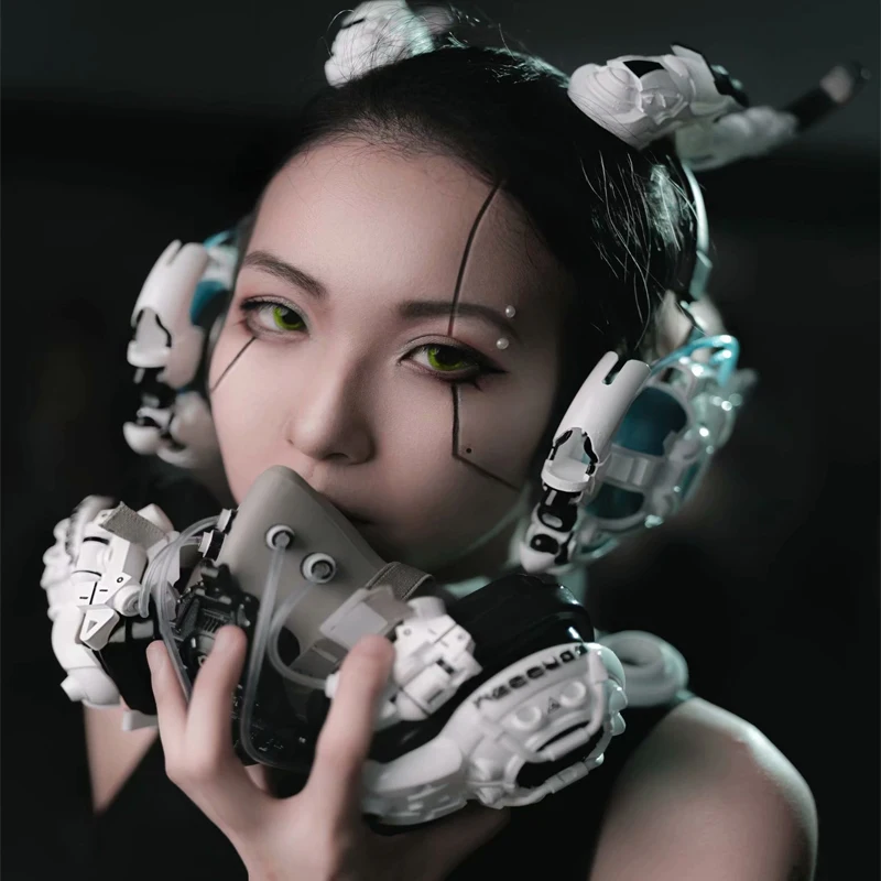 Bluetooth-наушники Cyberpunk светящиеся беспроводные наушники bluetooth технологические
