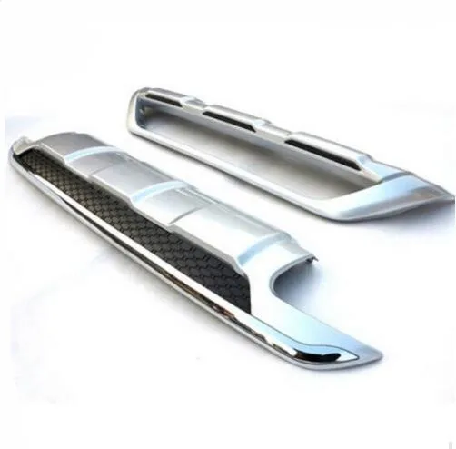 2 шт ABS Хром Передний + Задний бампер протектор Защита противоскользящая пластина