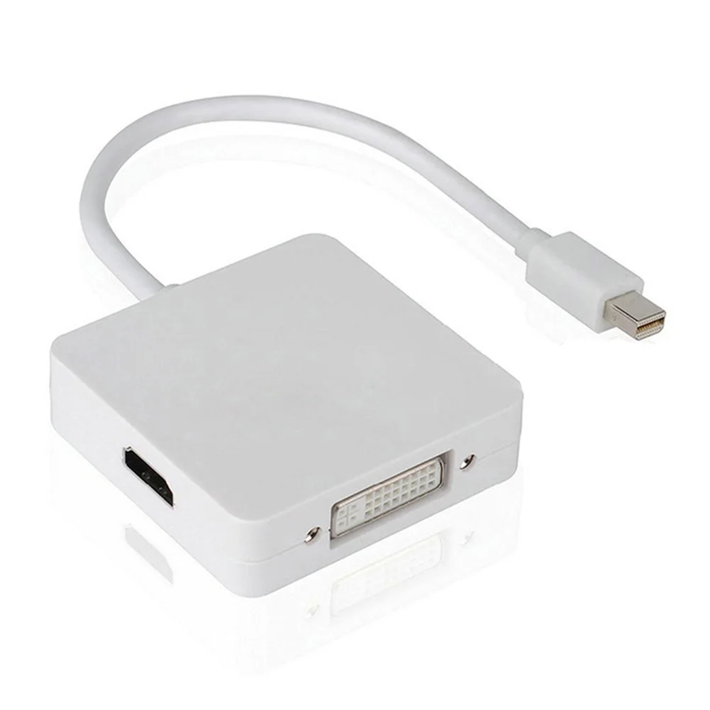 3 в 1 DP к DVI VGA HDMI адаптер кабель преобразования практичный мини-дисплей порт 18 см