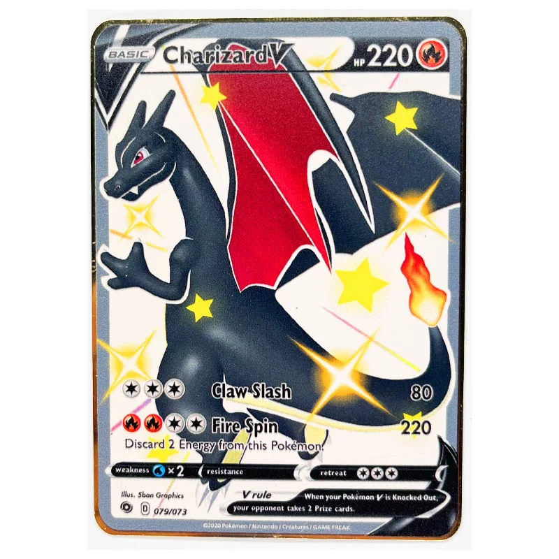 27 стилей металлическая звезда Покемон Rillaboom Lapras GX V английские игрушки хобби