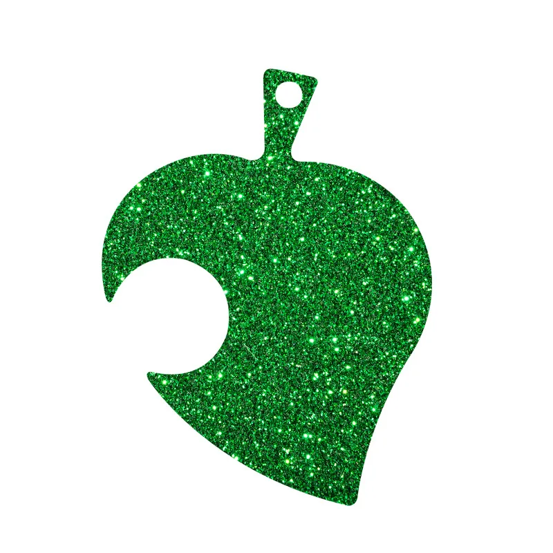 Брелок для ключей в виде блестящего листа форма шоколада украшения тортов