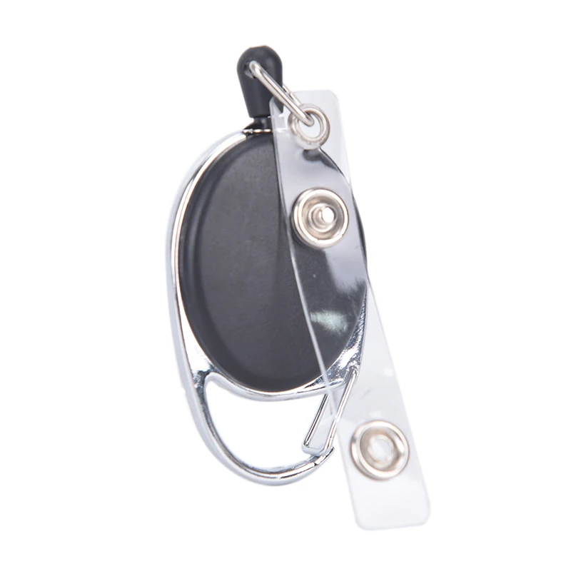 

HOT Pull Badge Reel Zinc Alloy ABS Plastic ID Lanyard Name Tag Card Badge Holder Reels Recoil Belt Key Ring Chain Clips
