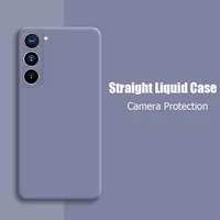 case for samsung galaxy s21 ultra liquid silicone slim soft matte camera protection cover for galaxy s21 plus ultra phone case