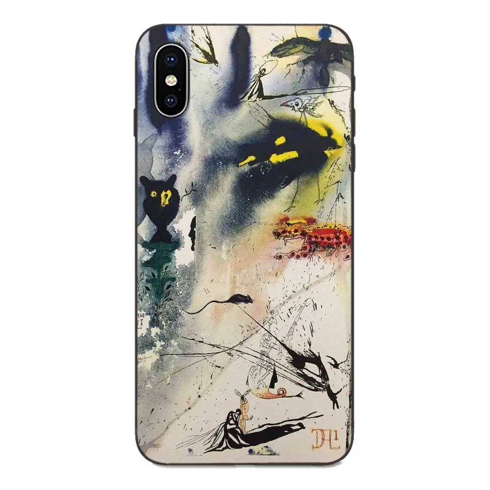 For Xiaomi Mi Mix Max Note 2 2S 3 5X 6 6X 8 9 9T SE A1 A2 A3 CC9e Lite Play Pro F1 Soft TPU Hotsales Mad Tea Party Salvador Dali | Мобильные