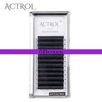 actrol 5boxes easy fan volume lashes cd curl bloom individual eyelash extension faux mink eyelashes soft natural lash wholesale