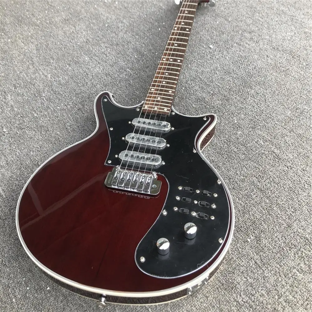 Фабрика Гильдия Brian BM01 May гитара Black Pickguard 3 пикапа тремоло мост 24 лада на заказ