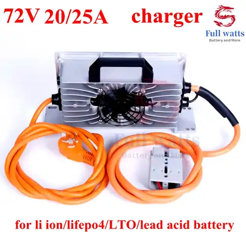 Зарядное устройство для литиевых аккумуляторов 24S 87,6 V 25A lifepo4 20S 84v li-ion 30S 84v LTO 72v свинцово-Кислотное зарядное устройство