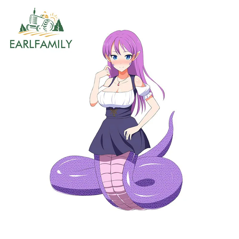 

EARLFAMILY 13 см x 9,6 см для открытыми плечами для девочек автомобильные мультипликационные наклейки прикуса царапин наклейки на шлем для ноутбук...