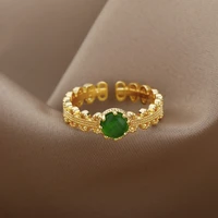 korean new fashion simple opening ring temperament geometric versatile ring womens jewelry