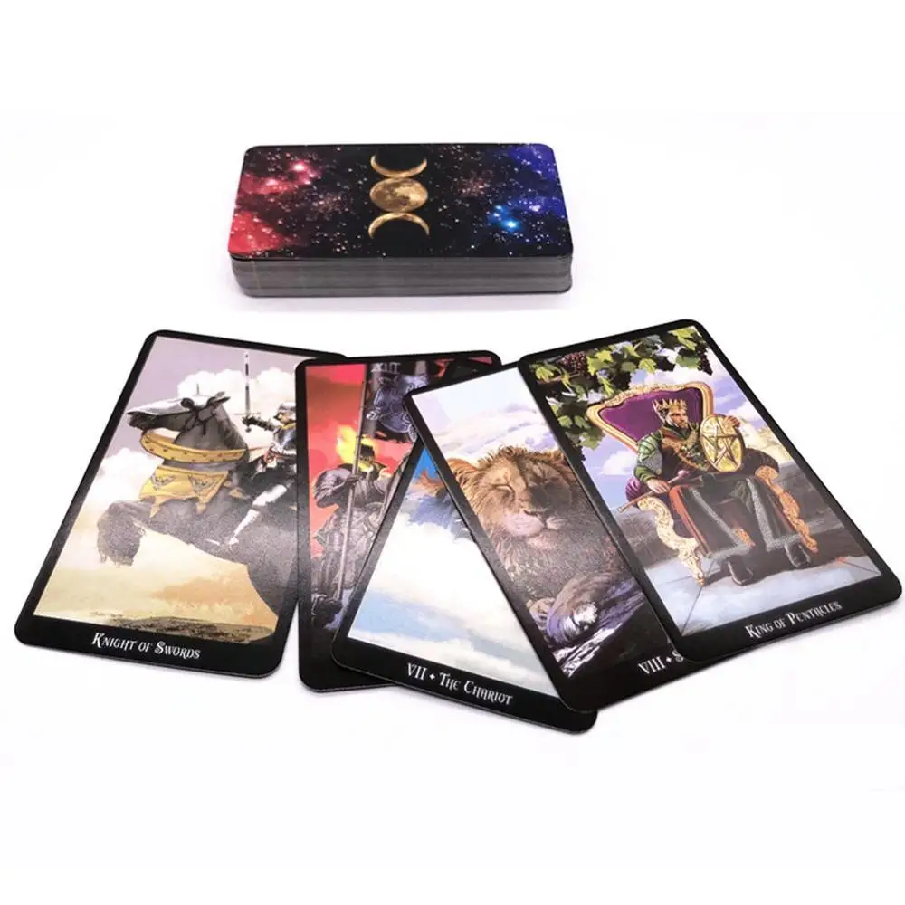 78pcs Acient Witch Tarot Cards Deck Beautiful Master Grade Design E-book to Guide Full English Table Games For Party | Игрушки и хобби