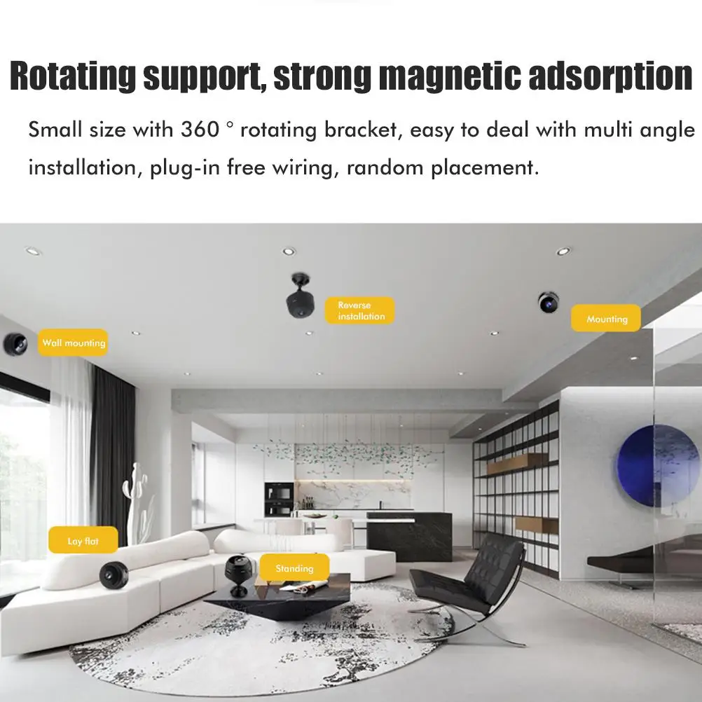 

A9 Mini Camera Wireless Wifi IP Network Monitor Durable High Definition Wireless Home Security Surveillance Video Camera