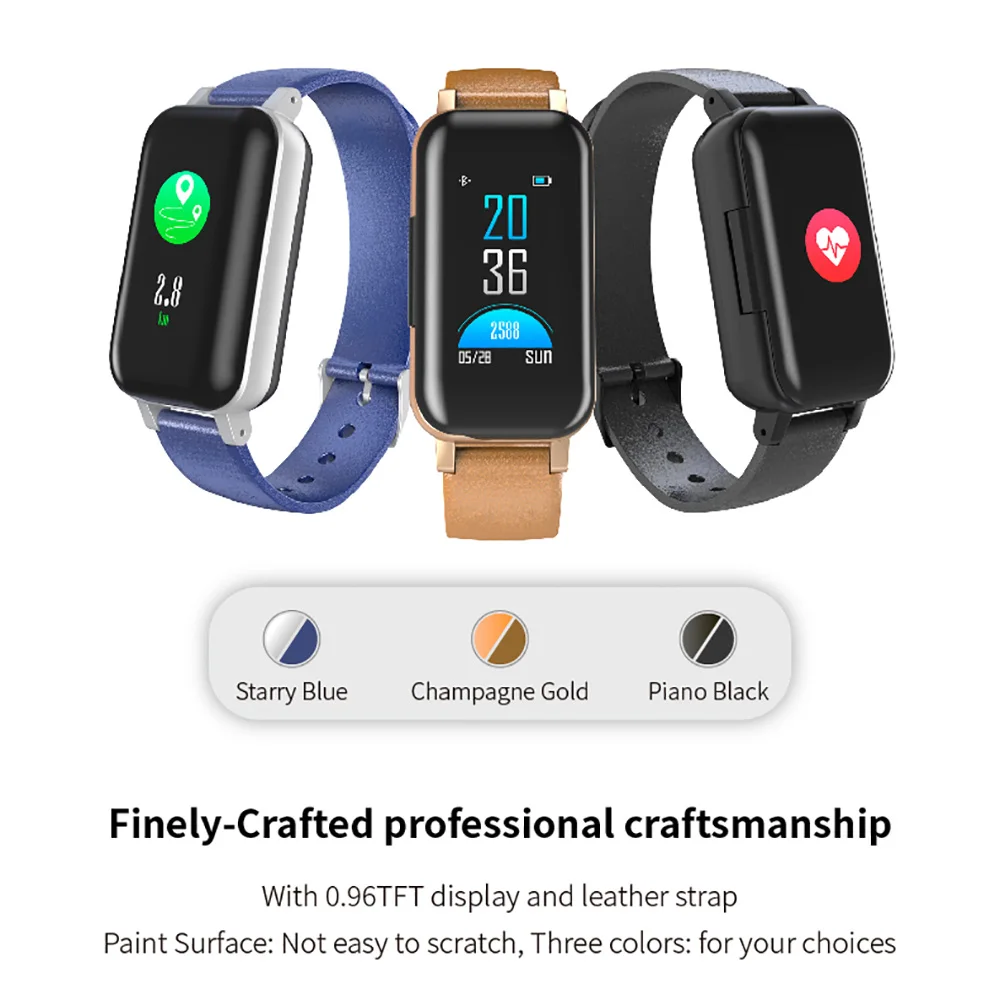 TWS Bluetooth гарнитура qcy T3 Reloj Con Auriculares Inalambricos прослушиватель подключенный человек часы и наушники водонепроницаемые спортивные часы