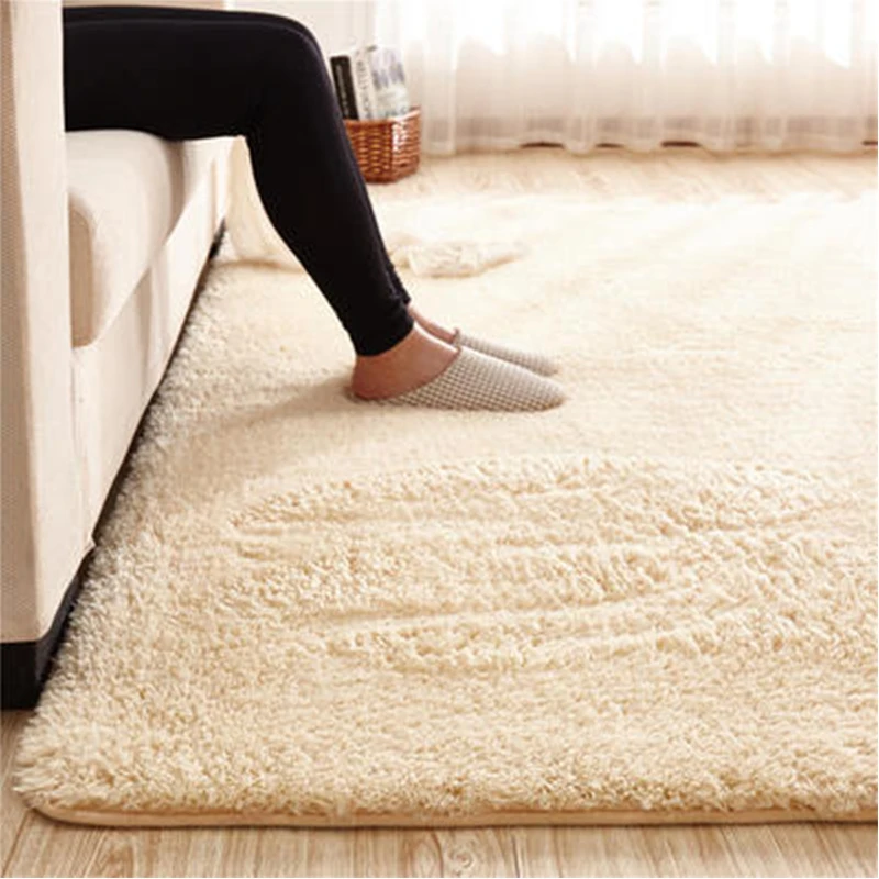 Скандинавский лохматый плюшевый коврик белый пушистый ковры для гостиной