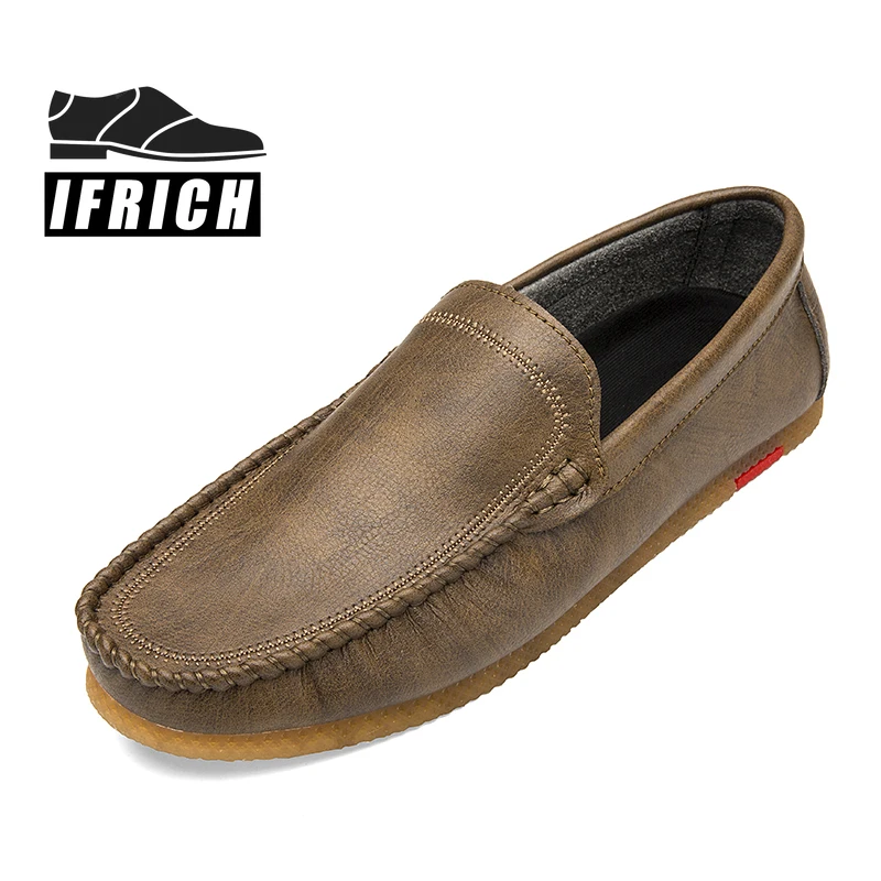 

Popular Men Loafers Flats Shoes Black Pu Leather Man Shoes Brand Fashion Lazy Shoes For Mens Comfortable Men Drive Shoes