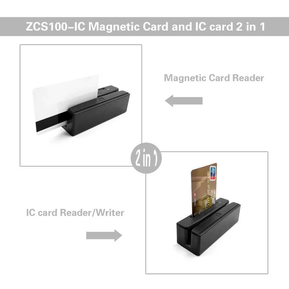 ZCS100 IC usb MSR/чип-кардридер записывающее устройство для кассового аппарата |
