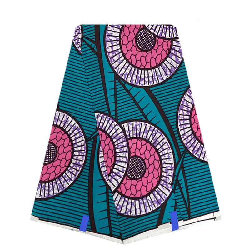 

2021 African Wax 100% Cotton Wax Fabric Cheapest Wholesale High Quality Ankara African Wax Print Fabric