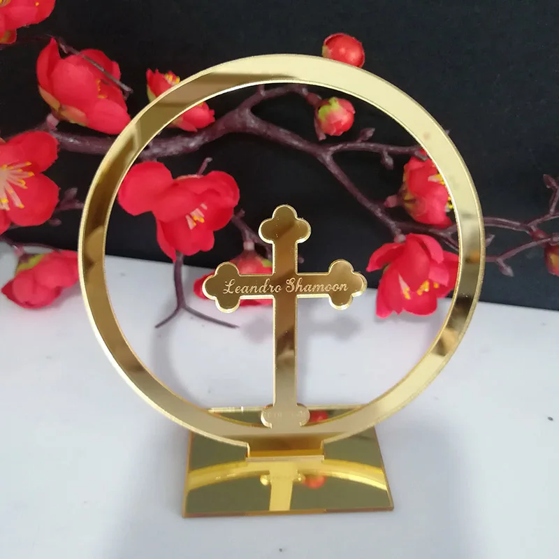 10 шт. на заказ крест Свадебная вечеринка декорации Персонализированные