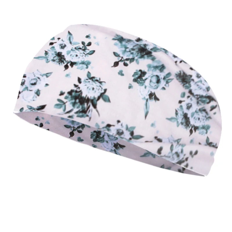 

8 Pcs Women's Sports Headband Yoga Hairband Outdoor Running Sweat Sweat Bandwidth Printed Bandana Headdress