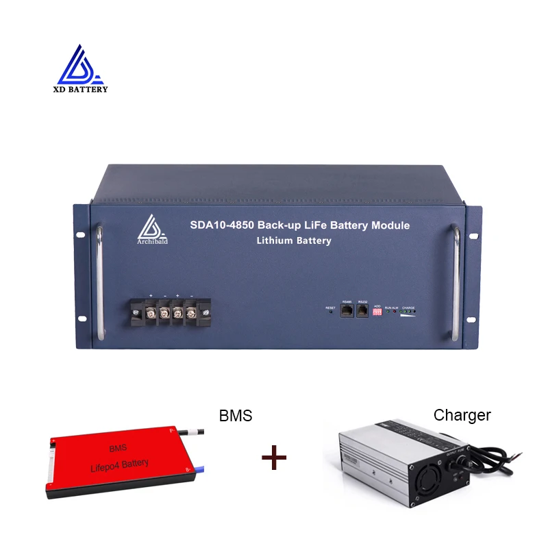 

ЖК-дисплей 48 Вольт перезаряжаемый литий-ионный литиевый 48 в 50 Ач Lifepo4 Солнечный Teleocm аккумулятор с BMS и зарядным устройством