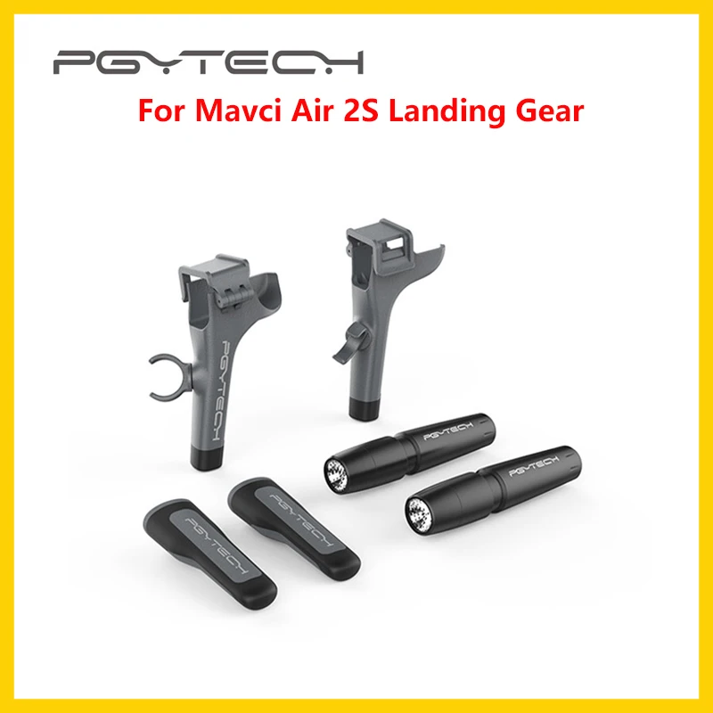 

PGYTECH Mavic Air2S Landing Gear with LED Headlamp Set for DJI Mavic Air2S Extended Extension Legs Holder Skeletons Accessories