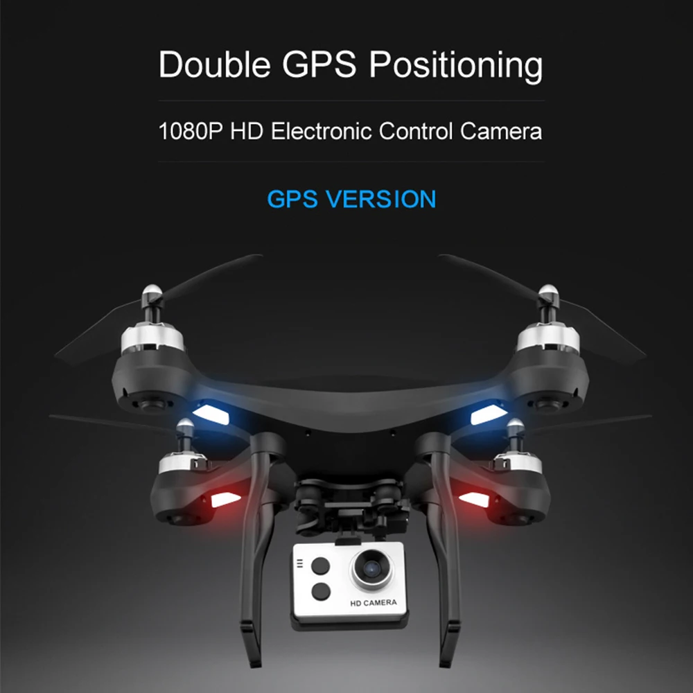 S2 Профессиональный широкоугольный Дрон для камеры 1080p HD gps WiFi FPV щетка Пропеллер для мотора длинная батарея воздушный Дрон на ру Квадрокоптер
