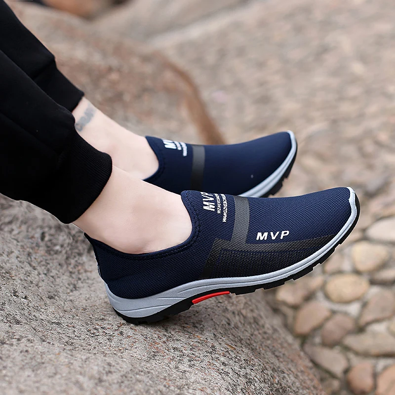 

Summer Mesh Men Shoes Lightweight Sneakers Men Fashion Casual Walking Shoes Breathable Slip on Mens Loafers Zapatillas Hombre