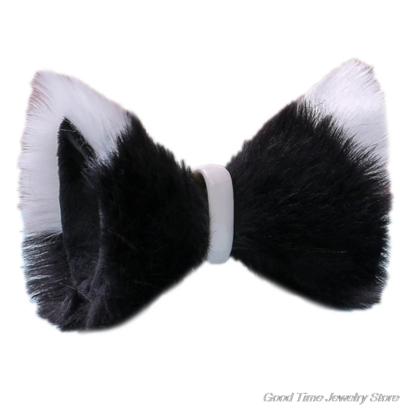 

Cat Wolf Ears Long Fluffy Plush Hair Clips Anime Cosplay Costume Hair Clip Multicolor Cartoon Lolita Party Headwear F17 21