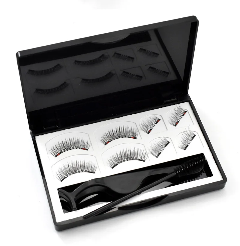 Магнитные ресницы-3D накладные ресницы многоразовые Ресницы 8 шт. (черные) |