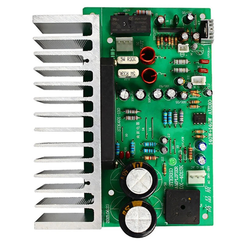Плата аудио усилителя Stk401 1 шт. Hi-Fi 2 0 канальная плата и цифрового Tda7498 Power Audio |