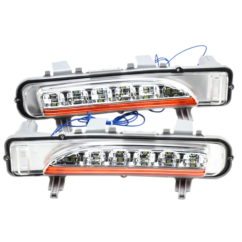 

2Pcs for Ford Edge Steering Daytime Running Light Yellow Turning LED Daytime Running Light