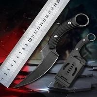 tactical outdoor camping survival rescue karambit cs go fixed knife utility cutter hunting pocket knives portable fighting tools