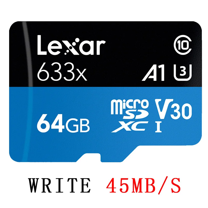 64GB 633X Lexar 633X128 Гб Micro SD высокоскоростная карта памяти 32 Гб U3 667X64 Гб класс 10 картао де Мемория tf флэш-карта для 4K HD видео 512G - Емкость: 64GB 633X